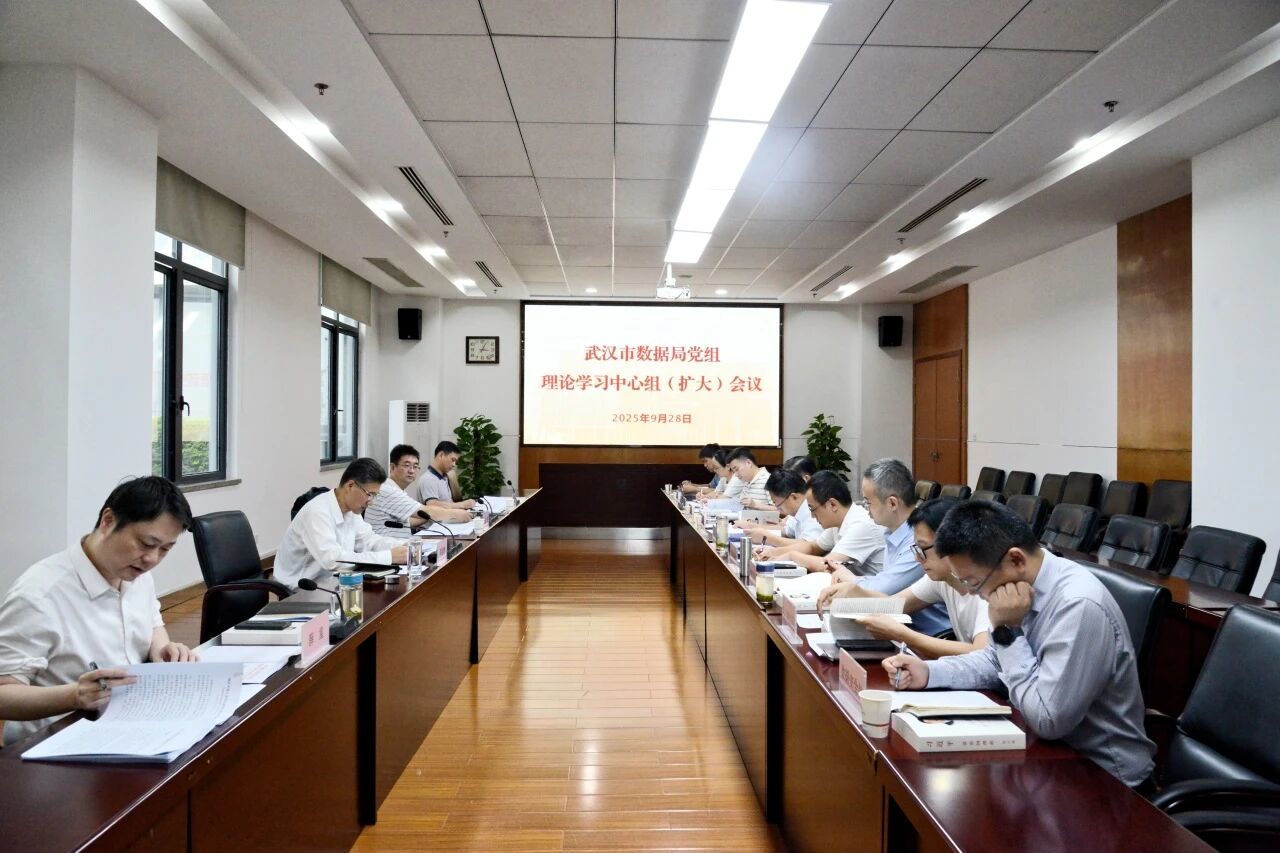 武汉市数据局举办党组理论中心组集体(扩大)学习 市直机关工委列席旁听