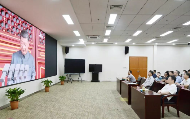 武汉市数据局集中收看纪念中国人民抗日战争暨世界反法西斯战争胜利80年周年大会